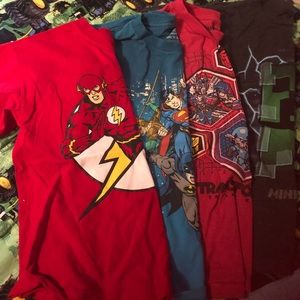 Lot of 4 Size 8 Boys Character TShirts